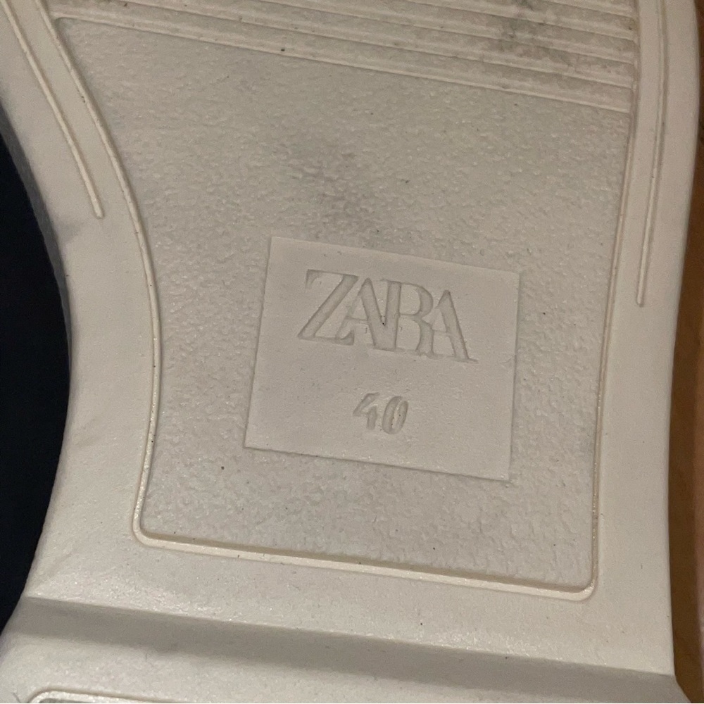 Zara Athletic Tasseled Suede Leather Loafers Size 40 EU - Picture 10 of 10